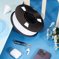 330m petg 3D プリンター フィラメント  3Dプリンターの消耗品  ホワイト  1.75mm  約360.89ヤード（330m）/ロール&nbsp;OCOR-WH0081-38B