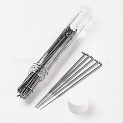 ステンレス鋼のフェルト針  ウールフェルトツール  ステンレス鋼色  8.1cm&nbsp;TOOL-WH0062-02B