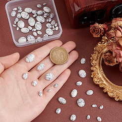 66Pcs 8 Styles Synthetic Howlite Cabochons&nbsp;G-PH0002-66