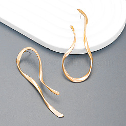 Twist Alloy Stud Earrings&nbsp;WH-WG1E038-02