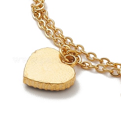 PVD Vacuum Plating 304 Stainless Steel Cable Chains Multi-strand Anklet&nbsp;AJEW-A036-07G