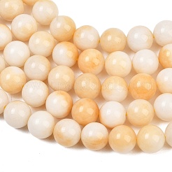 Dyed Natural White Jade Beads Strands&nbsp;GG-CBAD029-A01-10mm