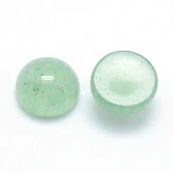 天然石グリーンアベンチュリンカボション  半円  6x3~3.5mm&nbsp;X-G-P393-R15-6mm