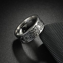 Retro Viking 201 Stainless Steel Finger Rings for Men&nbsp;FS-WGFAFFE-07