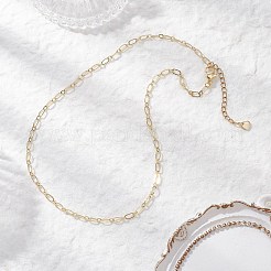3MM Brass Oval Link Chain Necklaces for Women&nbsp;NJEW-JN05518