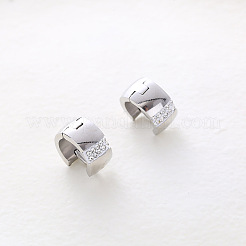 Stainless Steel Ring Hoop Earrings&nbsp;RE3226