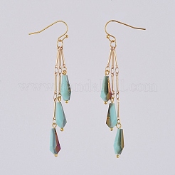Electroplate Opaque Solid Color teardrop&nbsp;EJEW-JE03812