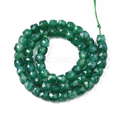 Natural Green Onyx Agate Beads Strands&nbsp;X-G-S359-375B