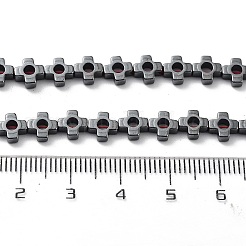 Synthetic Non-Magnetic Hematite Beads Strands&nbsp;G-H303-B19