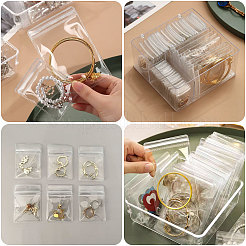 110個入り、5種類のPVC製プラスチック製再封可能保存袋  長方形  透明  7~12.8x4.9~8.9x0.15~0.2cm  片側の厚さ：4.7ミル（0.12mm）&nbsp;ABAG-GL0001-15