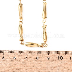 304 Stainless Steel Fish Link Chain Necklaces for Women&nbsp;NJEW-K299-01G