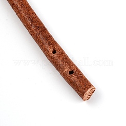 牛革バッグハンドル  バッグ交換用アクセサリー  チョコレート  61.5x0.8cm  穴：2mm  2pc&nbsp;FIND-WH0072-89C