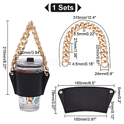 PU Leather Heat Resistant Reusable Cup Sleeve&nbsp;AJEW-WH0326-39B