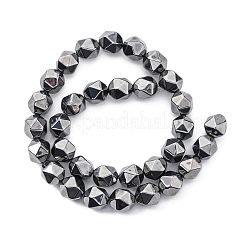 合成テラヘルツ石ビーズ連売り  多面カット  ポリゴン  10.5x10x12mm  穴：1mm  約32個/連  15.35''（39センチメートル）&nbsp;G-P571-F01-01