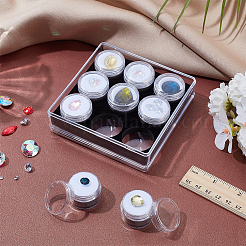 9Pcs Column Plastic Containers for Diamond&nbsp;CON-WH0095-133B