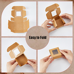Kraft Paper Candy Storage Box&nbsp;CON-WH0084-90A