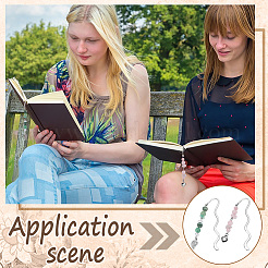 2Pcs 2 Styles Alloy Bookmarks&nbsp;AJEW-FG00015