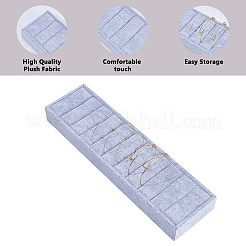 MDF Covered with Velvet Ring Organizer Display Trays&nbsp;RDIS-WH0001-43