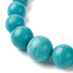 Dyed Synthetic Turquoise Graduated Beaded Necklaces&nbsp;NJEW-P279-03