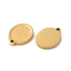Manual Polishing 304 Stainless Steel Pendant Cabochon Settings&nbsp;STAS-P335-13G