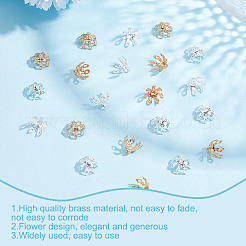 200Pcs 2 Colors Brass Bead Caps&nbsp;FIND-GO0003-29