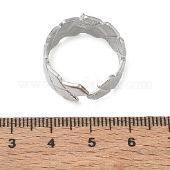 Rhombus 304 Stainless Steel Finger Rings Components&nbsp;SA-CBA45D5-21P