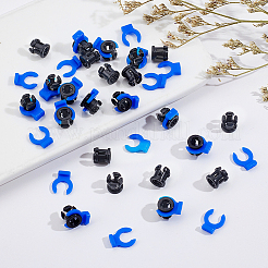 腹筋プラスチック検査結果  チューブクロークラスプ  カップリングクリップ付き  3Dプリンター用空気圧継手  ミックスカラー  11x9.5x3.5mm&nbsp;FIND-WH0816-109