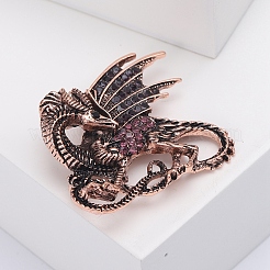 Dragon Rhinestone Pins&nbsp;PW-WG14714-01