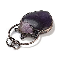 Natural Amethyst& Amethyst Big Pendants&nbsp;G-A221-04D