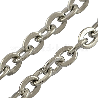Wholesale Tarnish Resistant 304 Stainless Steel Cable Chains