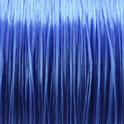 フラット弾性クリスタルストリング  弾性ビーズ糸  ストレッチブレスレット作り用  コーンフラワーブルー  0.5mm  約328.08ヤード（300m）/ロール&nbsp;EW-J001-0.5mm-18-1
