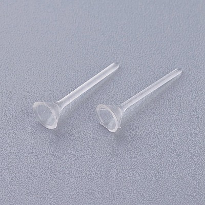 Plastic Stud Earring Findings&nbsp;KY-G006-02-4m-1