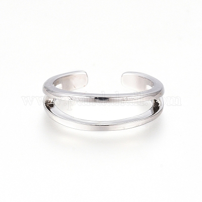 Brass Cuff Toe Rings&nbsp;RJEW-G100-05P-1