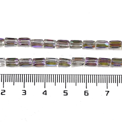 Electroplate Glass Beads Strands&nbsp;GLAA-Q101-02A-HP02-1