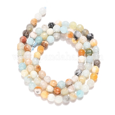 Natural Flower Amazonite Beads Strands&nbsp;X-G-G545-06-1