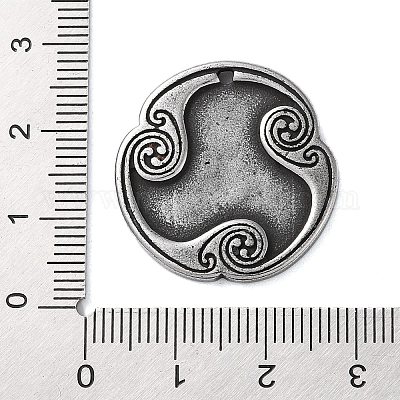 Rune Letters Alloy Pendants&nbsp;PALLOY-S193-01AS-23-1