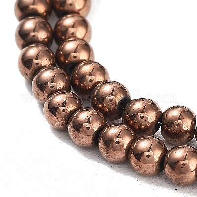 Synthetic Magnetic Hematite Beads Strands&nbsp;G-P545-K01-01D-1