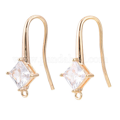 Brass Earring Hook&nbsp;ZIRC-Q019-002G-1