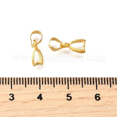 Brass Ice Pick Pinch Bails&nbsp;KK-E143-G-FF-1