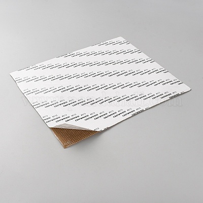 ラインストーンステッカー  長方形  トパーズ  240x200x1.7mm&nbsp;DIY-WH20048-003G-1