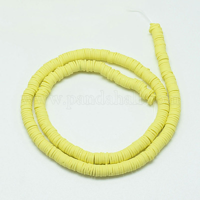 Handmade Polymer Clay Bead Strands&nbsp;CLAY-T002-6mm-01-1