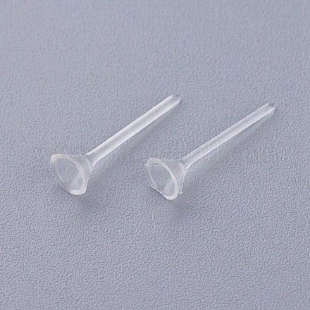 Plastic Stud Earring Findings KY-G006-02-4m-1