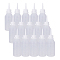 Plastic Glue Bottles, Clear, 10.7x4.5cm, Capacity: 100ml(3.38 fl. oz), 15pcs/set