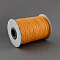 Waxed Polyester Cord, Bead Cord, Orange, 0.5mm, about 169.51~174.98 Yards(155~160m)/Roll