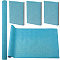 Nylon Fabric, Binding Cloth, Rectangle, Steel Blue, 890x430mm