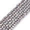 Electroplate Glass Beads Strands, Opaque Solid Color, AB Color Plated, Faceted, Rondelle, Gainsboro, 2.3~2.7x2mm, Hole: 0.4mm, about 135~140pcs/strand, 26~27cm
