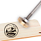 Stamping Embossing Soldering Brass with Stamp, for Cake/Wood, Hat Pattern, 30mm