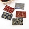 Printed Cotton Fabric, for Patchwork, Sewing Tissue to Patchwork, Quilting, with Japanese Zephyr Style Pattern, Snowflake Pattern, 25x20cm, 5pcs/set