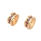 Brass Micro Pave Cubic Zirconia Beads, Nickel Free, Column, Golden, Plum, 6x3mm, Hole: 2mm