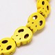 Skull Synthetic Turquoise Beads Strands&nbsp;TURQ-I023-28x25mm-08-1